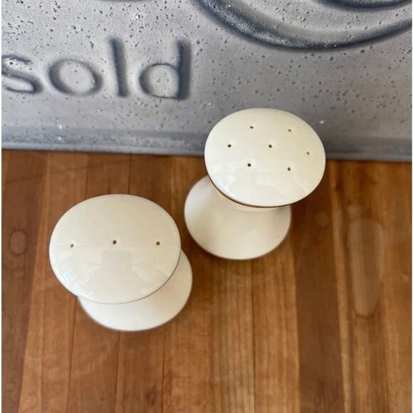 LENOX -  Eternal Collection Vintage (60s) Porcelain Salt & Pepper Shakers/3.75" - Picture 13 of 16